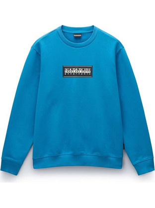 Napapijri Β-Box Logo Ανδρικό Αθλητικό Φούτερ Μπλε NP0A4I1A-B2P