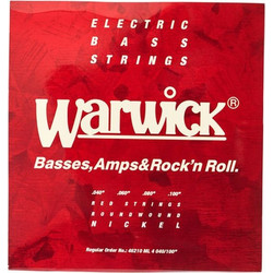 Warwick Red String Σετ 4 Χορδές Ηλεκτρικού Μπάσου Nickel Plated Steel 40-100"
