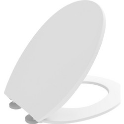 Elvit 0224 Καπάκι Λεκάνης Οβάλ από Βακελίτη Slim Soft Close Λευκό 46.5x37cm 0224-ELVIT
