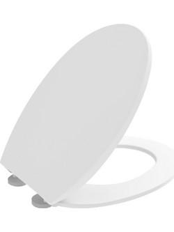 Elvit 0224 Καπάκι Λεκάνης Οβάλ από Βακελίτη Slim Soft Close Λευκό 46.5x37cm 0224-ELVIT