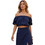 VinD.gr Γυναικείο Καλοκαιρινό Crop Top Navy Μπλε 1262250001