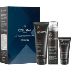 Collistar Uomo Toning Shower Gel 100ml + Perfect Adherence Shaving Foam 75ml + Energizing Cleansing Face Gel 30ml