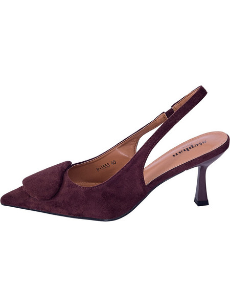 Celestino Γόβες Slingback με Τακούνι Στιλέτο Σοκολατί WU1697.A553.3