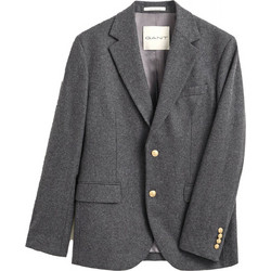 Gant Χειμερινό Ανδρικό Blazer Μάλλινο με Στενή Εφαρμογή Ανθρακί 3G7706383-035