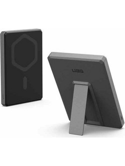 UAG Ultra Slim Wireless Magsafe Power Bank 5000mAh 20W με Θύρα USB-C Black Τitanium