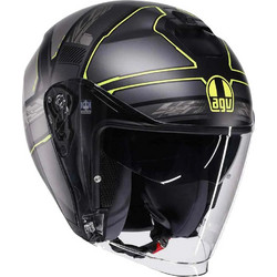 AGV Irides Zagabria Grey Yellow Κράνος Μηχανής Jet 1500gr