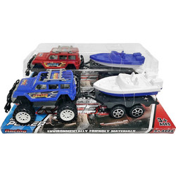ToyMarkt Τζιπ με Βάρκα Friction