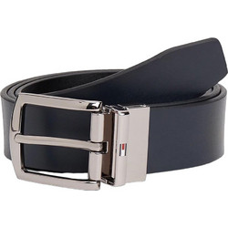 Tommy Hilfiger Ανδρική Ζώνη Δερμάτινη Navy Μπλε/Μαύρη AM0AM13012-DW6