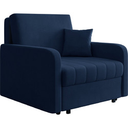 Possina Πολυθρόνα Κρεβάτι Ανακλινόμενη Navy Μπλε Viva Silk I 163194359