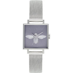 Olivia Burton Γυναικείο Ρολόι με Ασημί Μεταλλικό Μπρασελέ OB16AM136