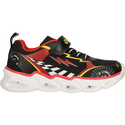 Zig-Zag Παιδικά Sneakers με Φωτάκια Μαύρα Κόκκινα Z264420-4203