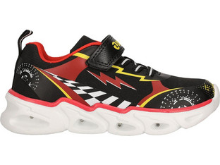 Zig-Zag Παιδικά Sneakers με Φωτάκια Μαύρα Κόκκινα Z264420-4203