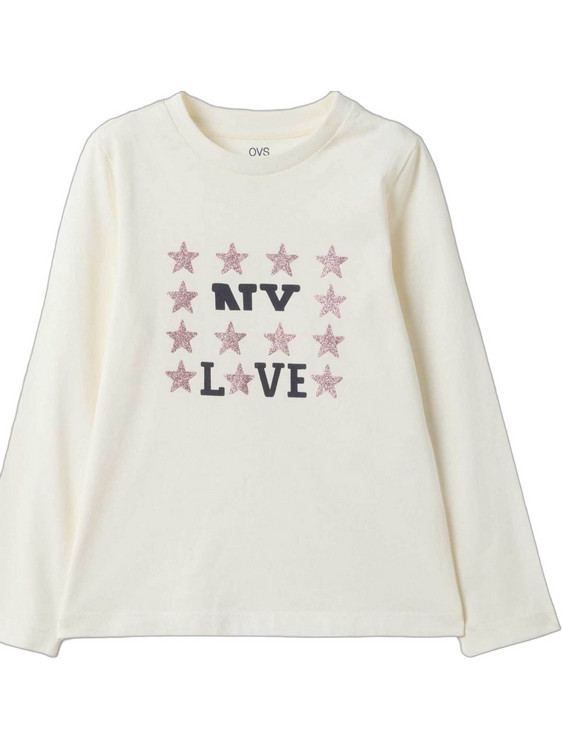 OVS Παιδικό T-Shirt Μακρυμάνικο Μπεζ 2802126