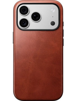 Nomad Modern Leather Back Cover with MagSafe Horween Olde Dublin (iPhone 18 Pro / 17 Pro)
