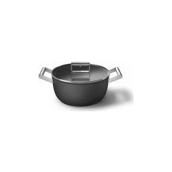 Smeg 50's Style Κατσαρόλα Αλουμινίου Κεραμική 24cm 5.4lt CSF2412BLM