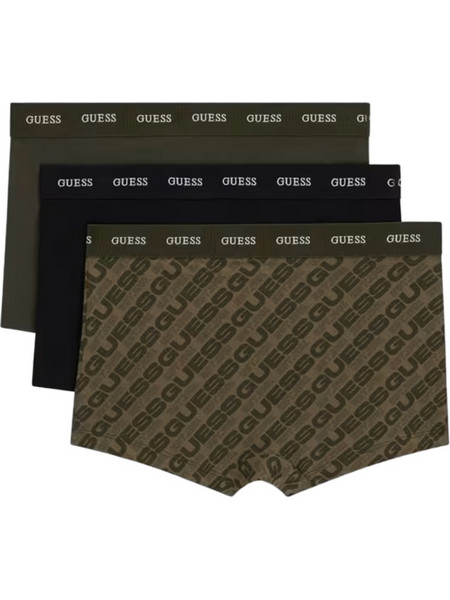 Guess Ανδρικά Μποξεράκια Σετ 3Pack U6BG13K5393-PMSB