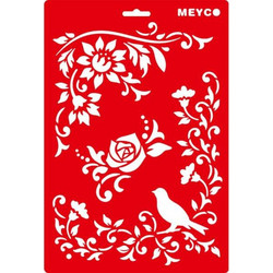 Meyco Στένσιλ Σχέδια Blossoms & Bird 20x31cm 66046