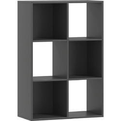 HOMCOM Βιβλιοθήκη 61.5x29.5x91.5cm 833-423V80BK