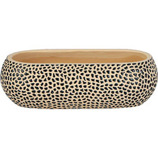 MarHome Κασπώ Τσιμεντένιο Μπεζ Μαύρο 32.5x15x10cm 06-20252