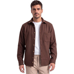 Ben Tailor Melton Ανδρικό Πουκάμισο Overshirt Καφέ