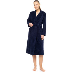 Pink Label Γυναικεία Ρόμπα Χειμωνιάτικη Navy Μπλε WN-1454