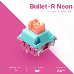 Redragon A113 Bullet-R Linear Mechanical Switches Πληκτρολογίου 24τμχ 28.13.0005