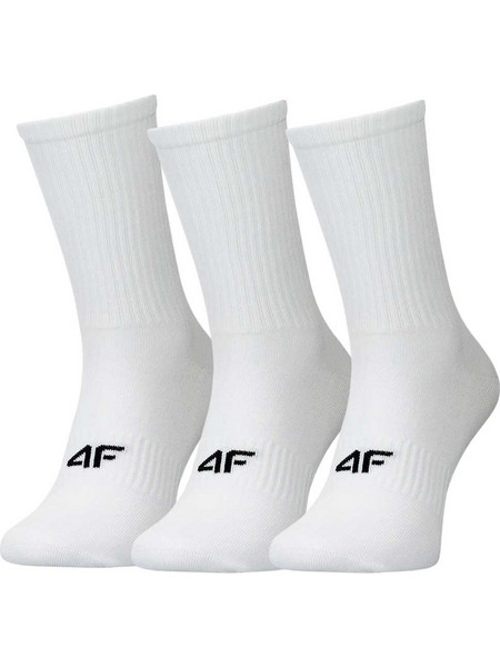 4F Ανδρικές Κάλτσες Ψηλές Λευκές 3Pack 4FWMM00USOCM733-10S