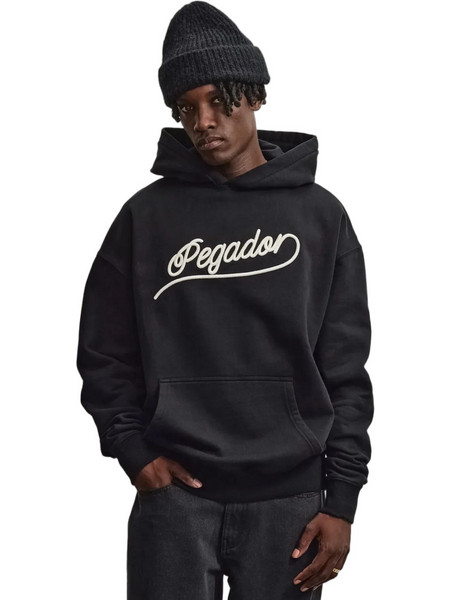 Pegador Bocairent Oversized Ανδρικό Φούτερ με Κουκούλα Μαύρο PGDR-7353-002
