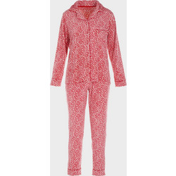 Gsecret Σετ Γυναικείες Πιτζάμες Χειμωνιάτικες Fleece Κόκκινες BB2626-39971