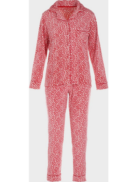 Gsecret Σετ Γυναικείες Πιτζάμες Χειμωνιάτικες Fleece Κόκκινες BB2626-39971