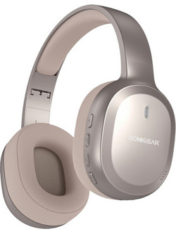 SonicGear Airphone 8 Ενσύρματα & Ασύρματα Bluetooth Ακουστικά Over Ear Cosmic Latte