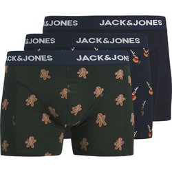 Jack & Jones Ανδρικά Μποξεράκια Σετ 3Pack Μαύρα 12299166