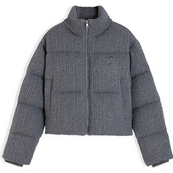 Tommy Hilfiger Γυναικείο Μπουφάν Χειμωνιάτικο Puffer Κοντό Ανθρακί WW0WW51098-P7D