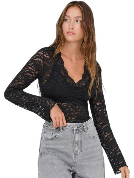 Only Γυναικείο Χειμερινό Top Μαύρο 15355839