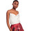 Ted Baker Kiti Γυναικείο Καλοκαιρινό Crop Ντραπέ Top Σατέν Εκρού 276130