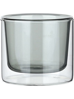 Estia Yalo Κούπα Γυάλινη Γκρι Διαφανής 100ml