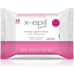X-epil Μαντηλάκια Ευαίσθητης Περιοχής 20τμχ