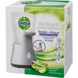 Αυτόματη Συσκευή Κρεμοσάπουνου Dettol No-Touch & Ανταλλακτικό Aloe Vera 250ml