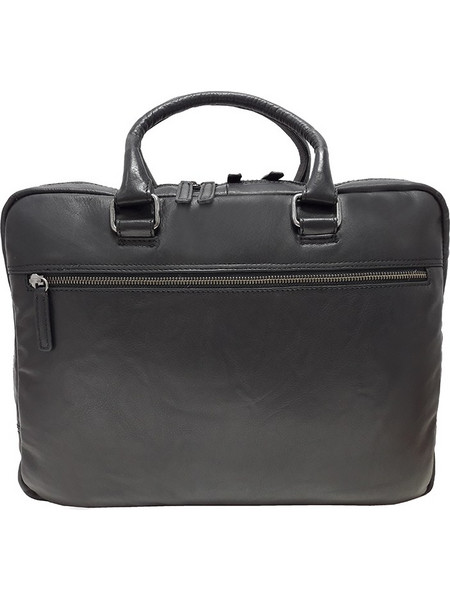 DOMLEATHERS DOMLEATHERS CASUAL ΔΕΡΜΑΤΙΝΟΣ ΕΠΑΓΓΕΛΜΑΤΙΚΟΣ ΧΑΡΤΟΦΥΛΑΚΑΣ ΩΜΟΥ DL7031 ΜΑΥΡΟ