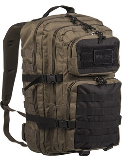 Mil-Tec US Assault Αδιάβροχο Στρατιωτικό Σακίδιο 36lt Καφέ