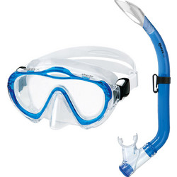 Mares Sharky Junior Set Μάσκα Θαλάσσης με Αναπνευστήρα Μπλε