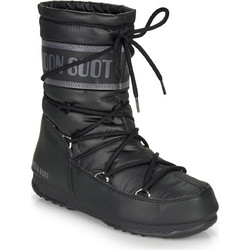 Moon Boot Γυναικεία Μποτάκια Χιονιού Δερμάτινα Μαύρα 24009200-001