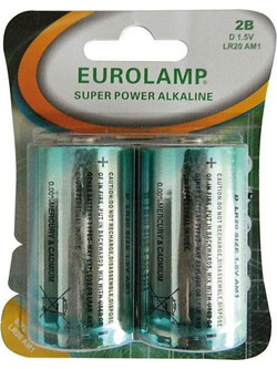 Eurolamp Super Power Alkaline D 2τμχ