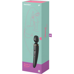 Satisfyer Wand-er Woman Massager Δονητής Μασάζ 34cm Μαύρος
