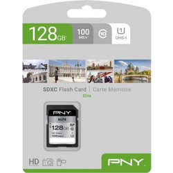 PNY Elite SDXC 128GB Class 10 U1 UHS-I 100MB/s