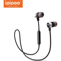 Ipipoo iL92BL Ακουστικά Bluetooth In Ear Ανθεκτικά στο Νερό Black