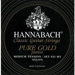 Hannabach 825 MT Pure Σετ Χορδές Κλασικής Κιθάρας Nylon Medium Tension