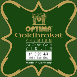 Optima G.1061.26.B Goldbrokat Premium Χορδή Βιολιού E Plain Steel Medium Tension