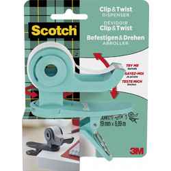 Βάση με Σελοτέιπ 3Μ Scotch Clip & Twist C19-CLIP-CG-EMEA