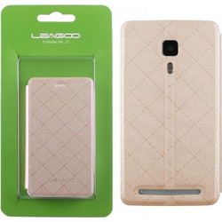 Leagoo Leather Book Θήκη Gold (Z1)
